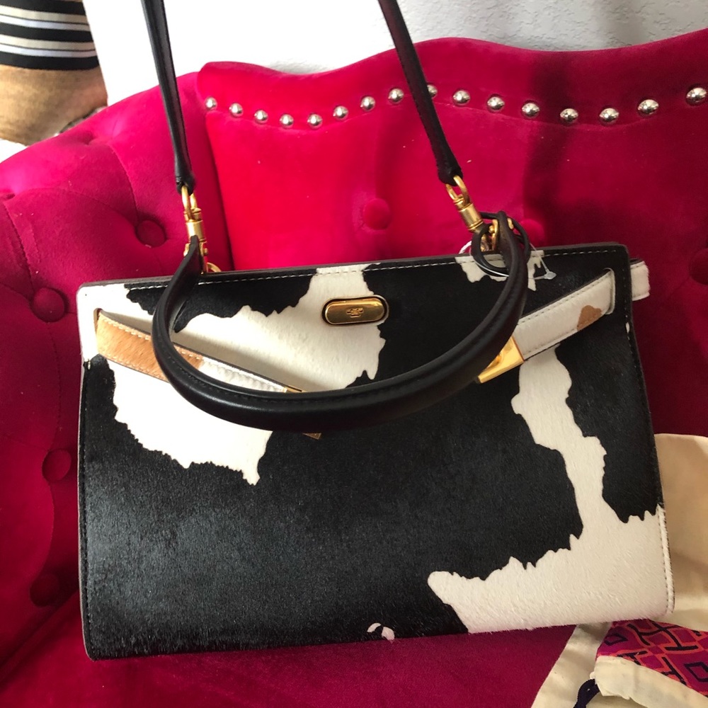 Tory Burch Lee Radziwill Calf Hair Small  Bag new